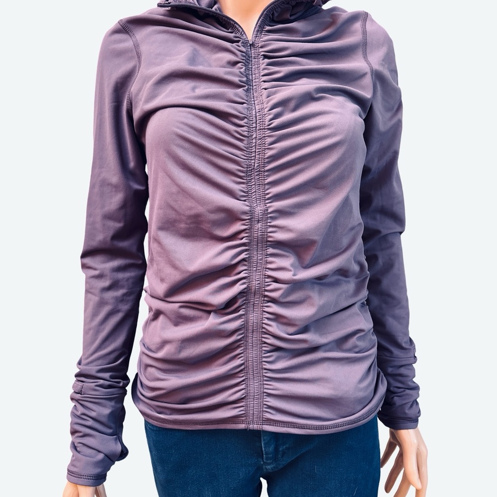 FP Movement by Free People You’re a Peach Half Zip Purple Jacket Medium NWT